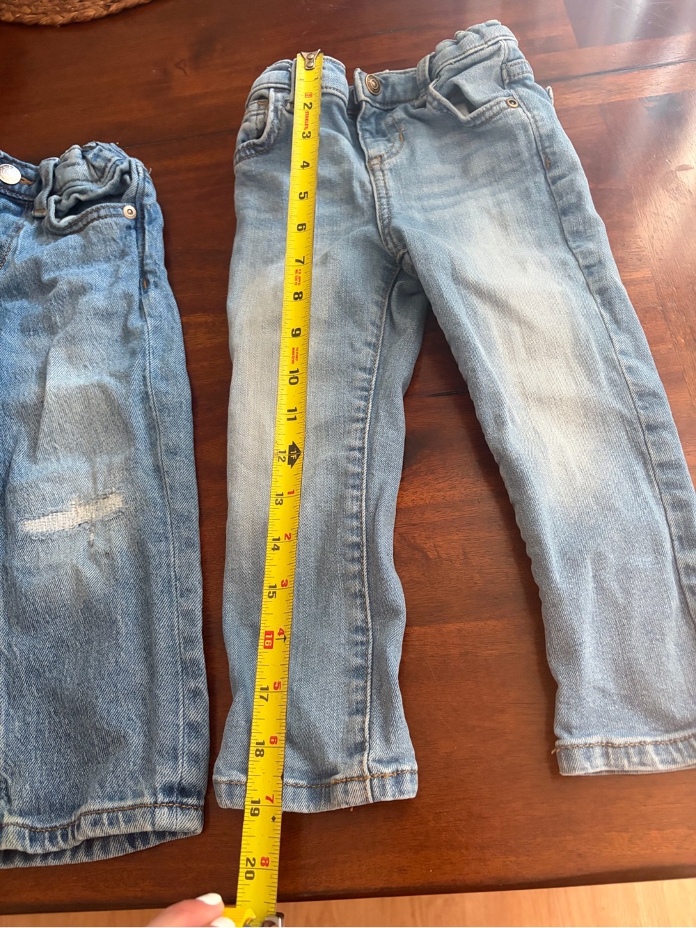 2T Lot Of 3 Pair Of Jeans Old Navy And Jumping Beans 2 Straight And 1 Skinny - Picture 13 of 16